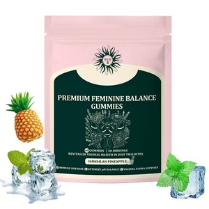 Vital Source Nutrition-Feminine Balance Gummies - Hawaiian Pineapple 60 Gummies - Picture 1 of 6