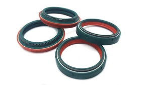 SKF Dual Compound Fork & Dust Oil Seals For HUSQVARNA TE 449 D 2013 - Picture 1 of 3