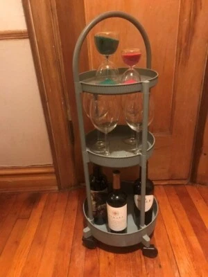 CARRITO UTILITARIO IKEA "JUTTERSBO" GRIS-VERDE 27"H X 13"D RUEDAS NEGRAS [NUEVO] Foto 1 de 4