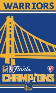 Golden State Warriors 2022 CHAMPIONS 3x5 Ft Banner Flag 2022 Playoffs The Finals - Picture 1 of 1