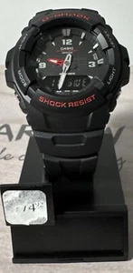 Casio G100-1BV G-Shock Watch Digital/Analog Black Resin Band, Alarm - Picture 1 of 8