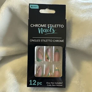 b-color Chrome Stiletto Fashion Nails, 12 Stück AUFKLEBER NICHT INBEGRIFFEN - Bild 1 von 3