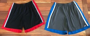 (2) Pr Champions Men’s Mesh Basketball Shorts Grey/Blue & Red/Black Piping XXL - Picture 1 of 7