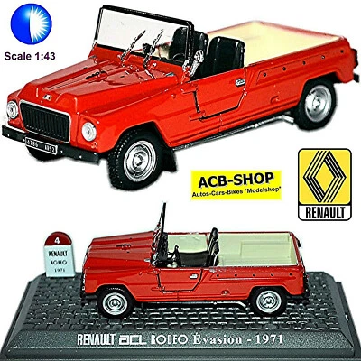 Renault Acl Rodeo 4 Evasion Carrello 1970-76 Rosso 1:43 - Immagine 1 di 4