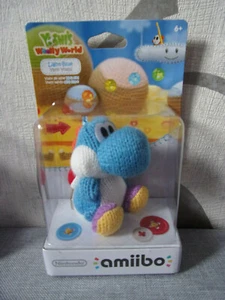 Amiibo Yoshi's Woolly World Light-Blue Yarn Yoshi ( Blue Wool Yoshi) - New - Imagen 1 de 1