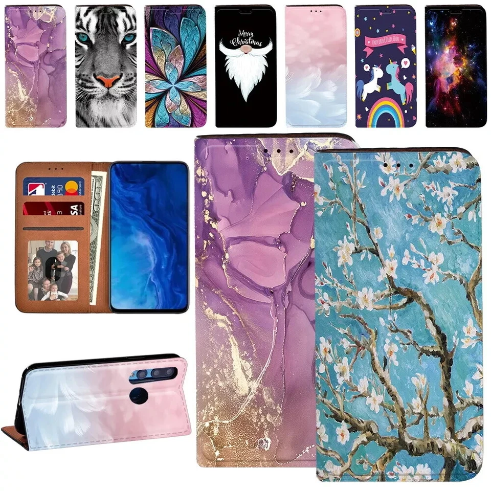 For Huawei Honor X6C Phone  - PU Leather Phone stand Wallet Cover Case - Image 1 of 4