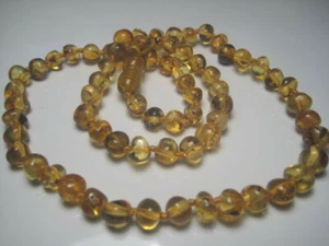 Natural Beads Baltic Amber Necklace - Picture 1 of 2