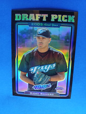 2005 TOPPS CHROME UPDATE RICKY ROMERO #UH207 RC BLACK REFRACTOR #/250 BLUE JAYS