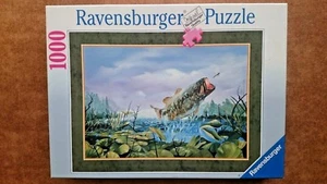 Bajo de boca grande: rompecabezas Fly Trap 1000 piezas de Ravensburger 1998 - Imagen 1 de 5