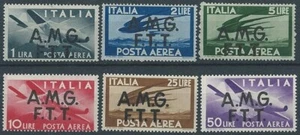 1947 TRIESTE A POSTA AEREA DEMOCRATICA 6 VALORI MNH ** - ED236 - Picture 1 of 1