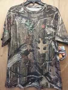 Men Mossy Oak Breakup Infinity Medium Polyester DryMate Wicking SS T-Shirt NWT - Picture 1 of 6