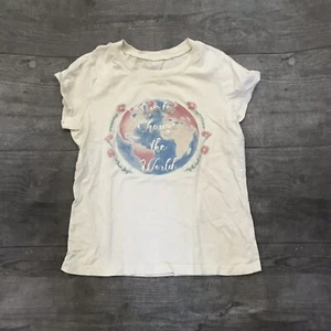 Kidpik Girls Change the World Graphic Shirt Large 12 Empowerment Motivation - Bild 1 von 4