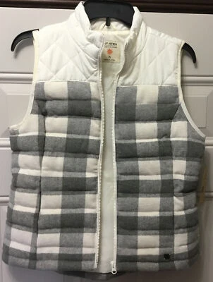 Chaleco acolchado Ruff Hewn para mujer Buffalo Check gris y perla, talla PS  Foto 1 de 4