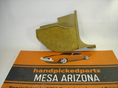 1977-1979 CADILLAC DEVILLE OEM RH KICK PANEL WITH WASTE BIN - 2 PC GOLD - Image 1 of 4