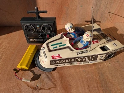 Rodolphe Deville Tamiya R/C Slot Car with Yellow Battery Pack And Remote - Image 1 of 4