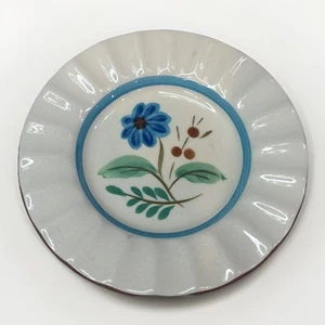 Stangl Bachelor Knopf blaue Blume 5" Schmuck Schale Vintage 60er-70er Hergestellt in den USA - Bild 1 von 5