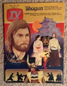 Sept 1980 Chicago Tribune TV Week Magazine SHOGUN cover Richard Chamberlain - Picture 1 of 1