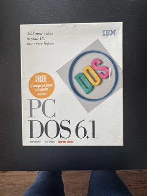 IBM PC DOS 6.1 edición de actualización 1993 - ¡versión de caja grande al por menor! Foto 1 de 4