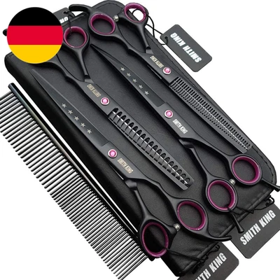 7,0 Zoll Hundepflege Schere Set Hund Gerade Schere & Ausdünnungsschere & Gebogen