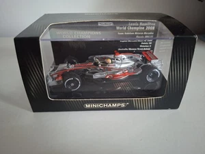 Minichamps F1 1:43 McLaren Mercedes Lewis Hamilton World Champion 2008 Model.New - Picture 1 of 12