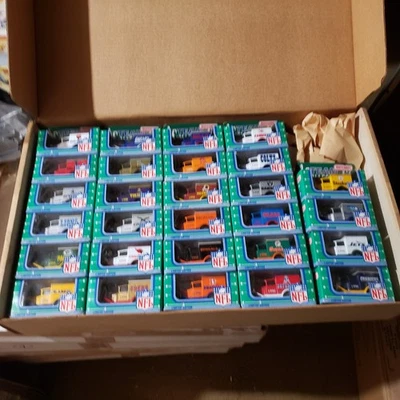 Matchbox MB38 1990 FULL Set of 28 NFL Model A FORD VANS Nu Mint in C9 Nu Boxes - Image 1 of 3