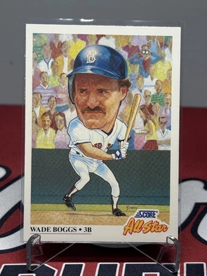 1991 Score #393 Wade Boggs All Star Big Head Red Sox - Image 1 of 2