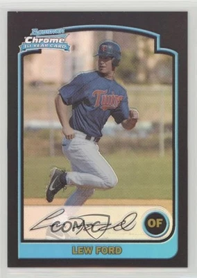 2003 Bowman Chrome Refractor Lew Ford #214 Rookie RC - Image 1 of 2