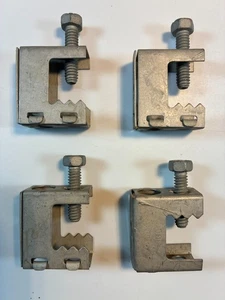 Abrazaderas de viga (juego de 4) 1/4" x 20 para colgar varilla roscada u otro carrito BC NUEVO - Imagen 1 de 8