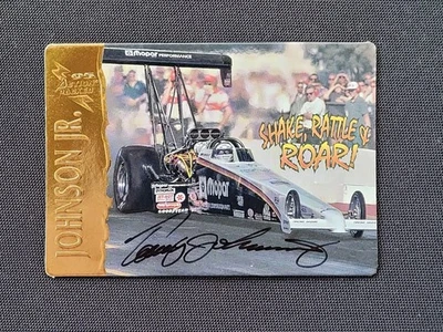 1995 Action Packed NHRA Tommy Johnson Jr. Signed Racing Card, 238/500 - Image 1 of 2