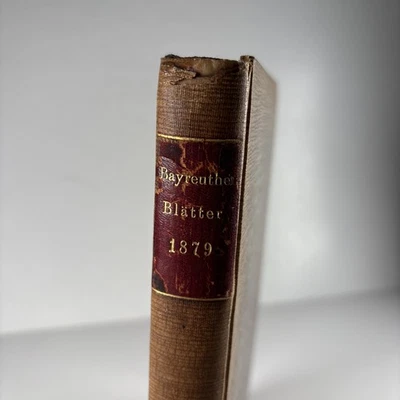 Bayreuther Blätter 1879 Richard Wagner GERMAN Hans von Wolzogen - Image 1 of 4