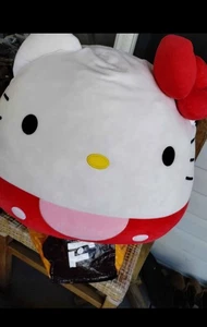 JUMBO Sanrio Hello Kitty Squishmallows 24” XL LARGE Cuscino Peluche (Qualche Macchia - Foto 1 di 6