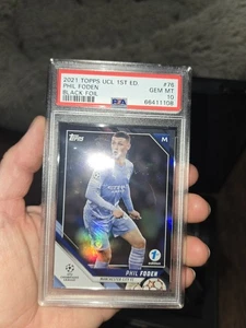 2021 Topps Ucl First Edition Black Foil /10 Phil Foden - Bild 1 von 3