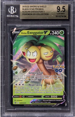 2019-22 POKEMON SWORD & SHIELD BLACK STAR PROMOS GO ALOLAN EXEGGUTOR BGS 9.5 - Image 1 of 3