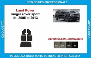 pellicole oscuranti vetri land rover range rover sport dal 2005-2013 kit post - Imagen 1 de 1