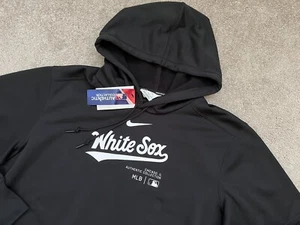 Nike MLB Chicago White Sox Authentic Collection Dugout Hoodie Black Men’s Large - Picture 1 of 8