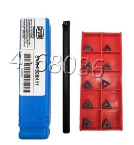 Herramienta de torno barra de perforación agujero interior SNR0008K11 +11IR 1/4 A60 insertos de rosca de carburo - Imagen 1 de 6