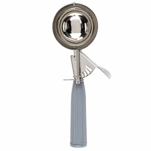 Professional 4 oz Stainless Steel Disher gray handle - Picture 1 of 3