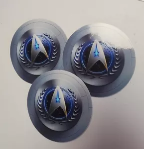 Star Trek Sternenflotte Kommando Logo Vinyl Aufkleber 3er Pack *WELTWEITER VERSAND* - Bild 1 von 12