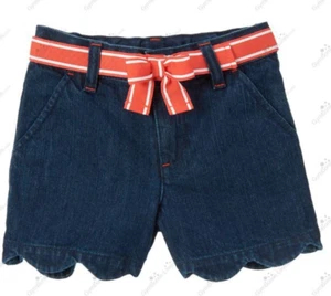 New Gymboree Belted Scalloped Jean Short Size 5 - Picture 1 of 5