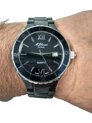 M.Johansson Herren Unisex UHR Keramik Ronda Präzision Quarzwerk  - Bild 1 von 4