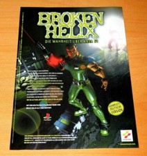 1997 Broken Helix Playstation PS1 Vintage Promo Poster / Ad Art Advertisement