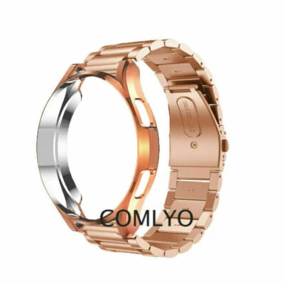 Correa de reloj de acero inoxidable + estuche para reloj Samsung Galaxy 4 5 6 7 40-47 mm Foto 1 de 4