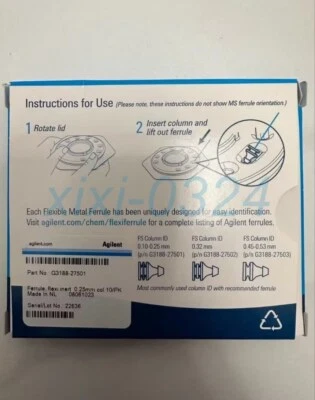 1pcs NEW  Agilent  G3188-27501  Metal sealing ring  DHL shipping - Image 1 of 3