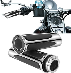 1" Handlebar Hand Grips For Harley Touring Electra Glide Ultra Classic FLHTC - Picture 1 of 15