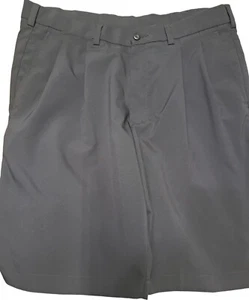 PGA Tour Golf Shorts Mens Size 36 Black Pleated Front with Pockets - Imagen 1 de 13