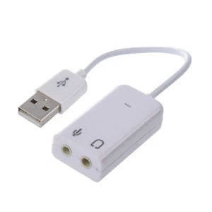 Jack Cuffie Microfono 3,5mm USB 2.0 Scheda Audio Altoparlante Audio-Ada8270 - Foto 1 di 3