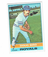 Doug Bird Kansas City Royals Pitcher #96 Topps 1976 #Baseball Card