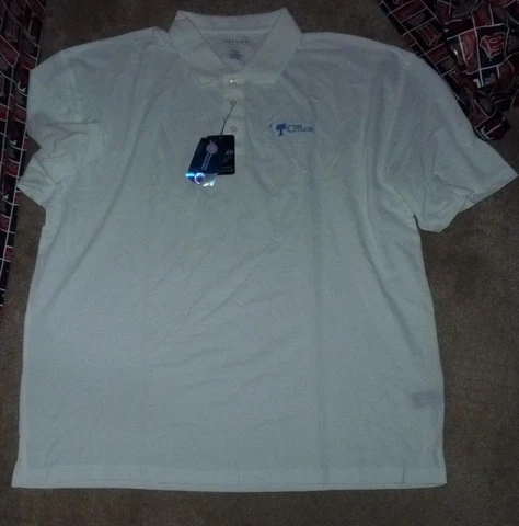 NEW NCAA The Citadel Bulldogs Golf Polo Shirt Men BIG 4XL XXXXL Oxford White NWT Cover