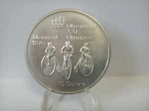 CANADA 10 DOLLARS 1976 OLYMPIC GAMES Coin 1.44 Oz. Silver - Picture 1 of 2