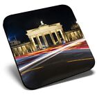 Square Single Coaster - Cool Brandenburg Gate Berlin  #3133